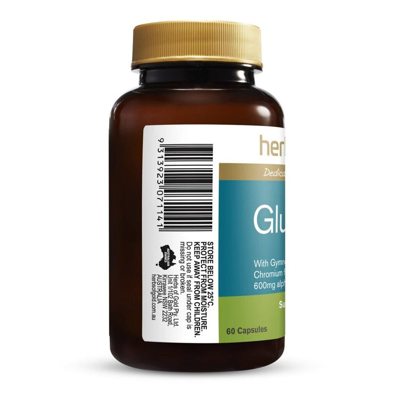 HERBS OF GOLD GlucoPlex 60vc - Go Vita Burwood