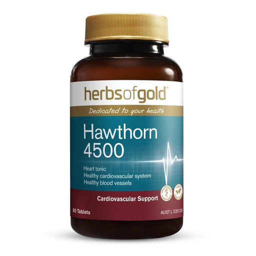 HERBS OF GOLD Hawthorn 4500 60 tabs - Go Vita Burwood