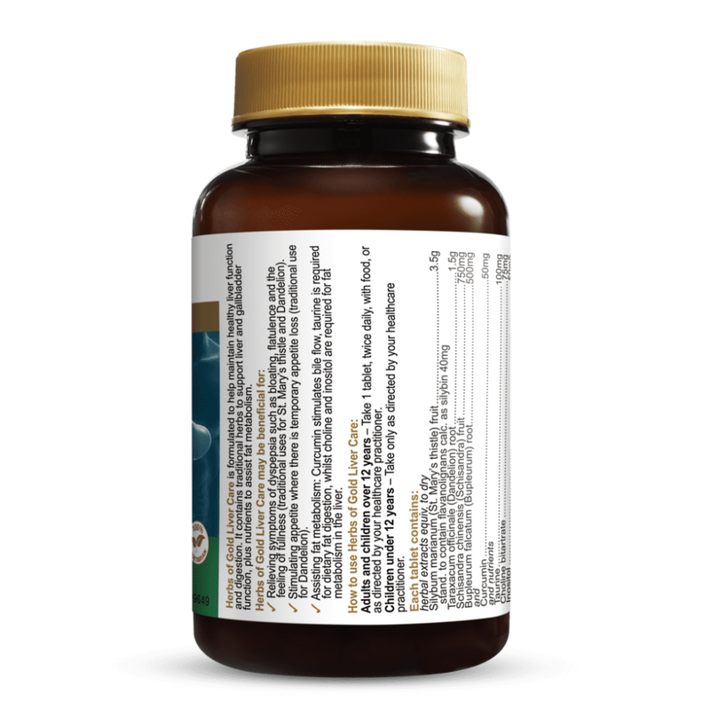 HERBS OF GOLD Liver Care 60t - Go Vita Burwood