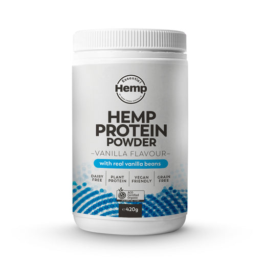 HEMP FOODS AUST Hemp Protein Vanilla 420G - Go Vita Burwood