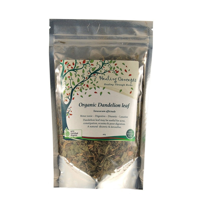 HEALING CONCEPTS Organic Dandelion Leaf Tea 40g - Go Vita Burwood