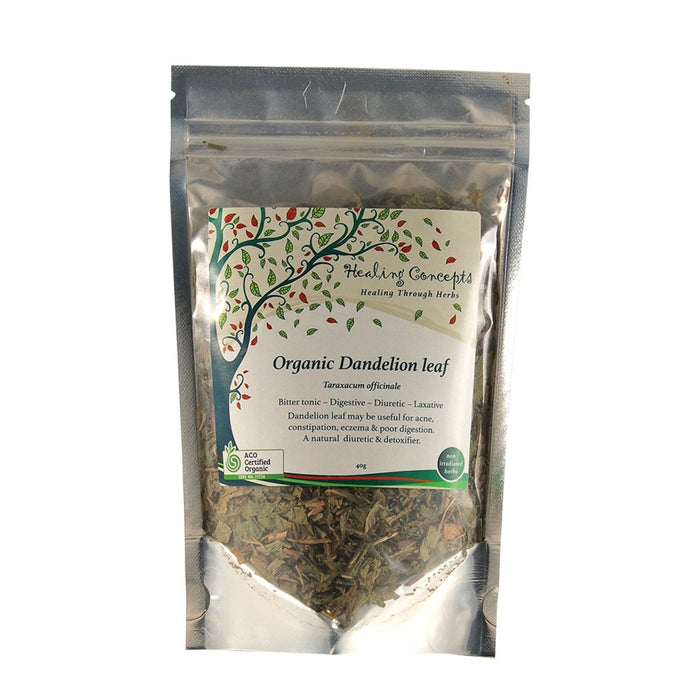 HEALING CONCEPTS Organic Dandelion Leaf Tea 40g - Go Vita Burwood