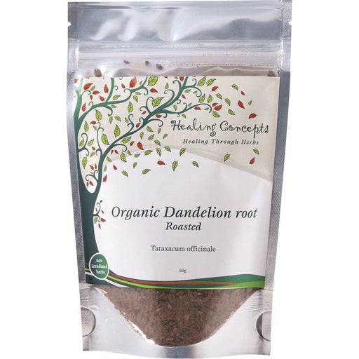 HEALING CONCEPTS Organic Dandelion Root Roasted Tea 50g - Go Vita Burwood