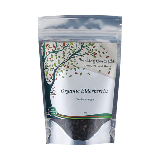 HEALING CONCEPTS Organic Elderberries Tea 50g - Go Vita Burwood