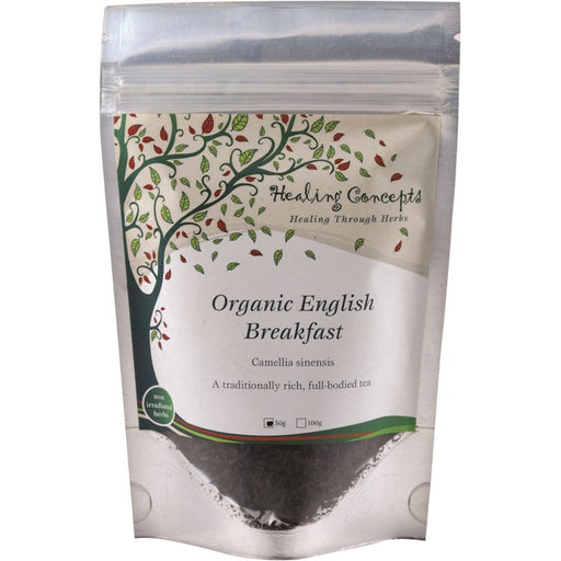 HEALING CONCEPTS Organic English Breakfast Tea 50g - Go Vita Burwood