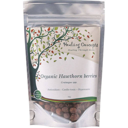 HEALING CONCEPTS Organic Hawthorn Berries Tea 50g - Go Vita Burwood