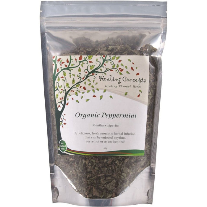 HEALING CONCEPTS Organic Peppermint Tea 40g - Go Vita Burwood