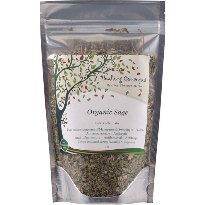 HEALING CONCEPTS Organic Sage Tea 50g - Go Vita Burwood