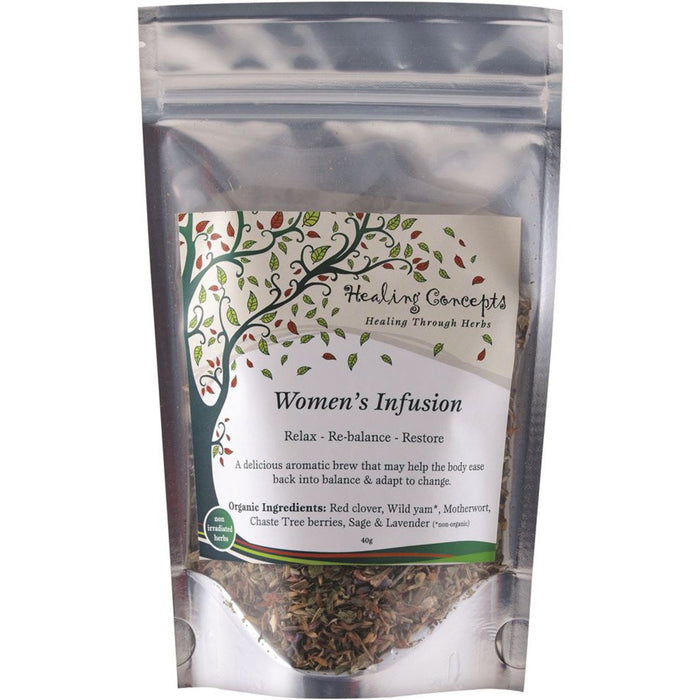 HEALING CONCEPTS Organic Women's Infusion Tea 40g - Go Vita Burwood