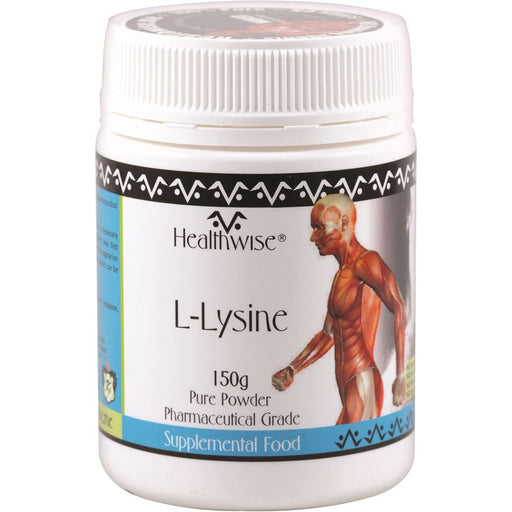 HEALTHWISE L-Lysine HCL 150g Powder - Go Vita Burwood