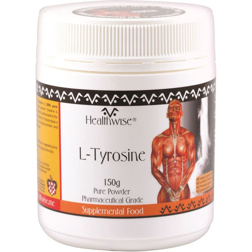 HEALTHWISE L-Tyrosine 150g Powder - Go Vita Burwood