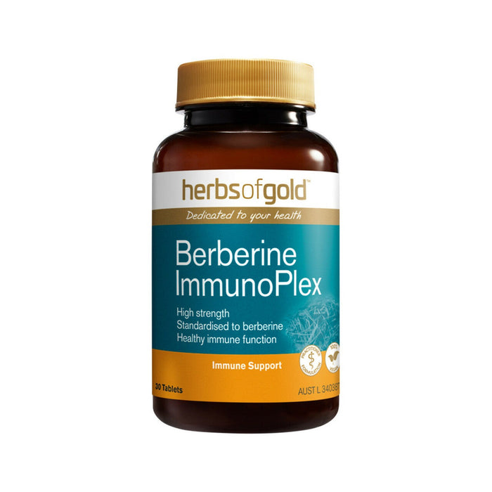 HERBS OF GOLD Berberine Immunoplex 30T - Go Vita Burwood