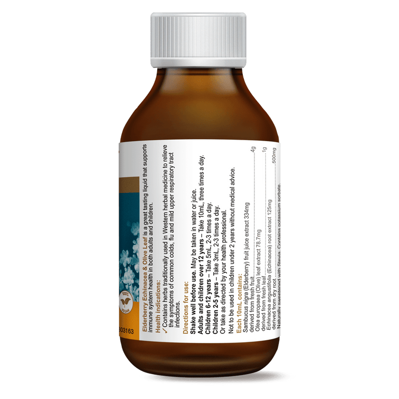 HERBS OF GOLD Elderberry Echinacea & Olive Leaf - Go Vita Burwood