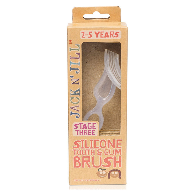 JACK N' JILL Silicone Tooth & Gum Brush Stage Three (2-5 years) - Go Vita Burwood