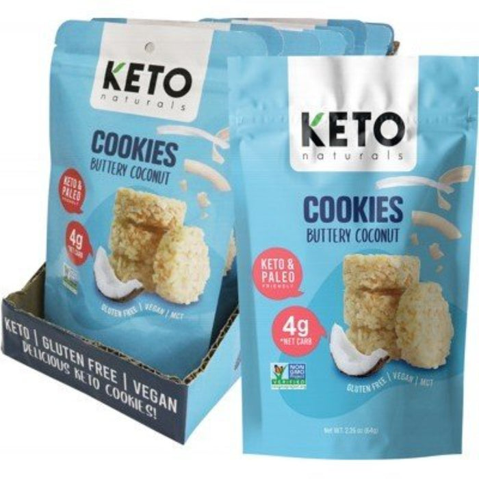 KETO NATURALS Cookies 8x64g - Go Vita Burwood