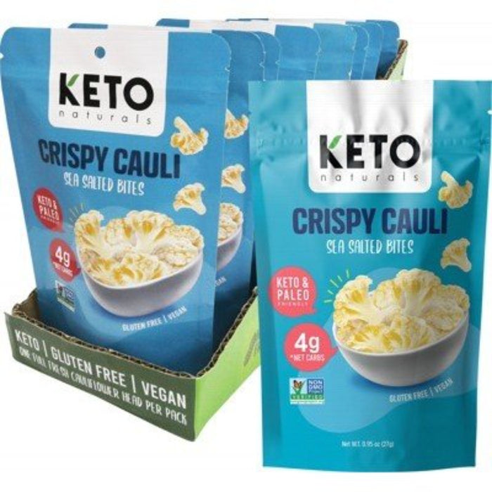 KETO NATURALS Crispy Cauli Bites 8x27g - Go Vita Burwood