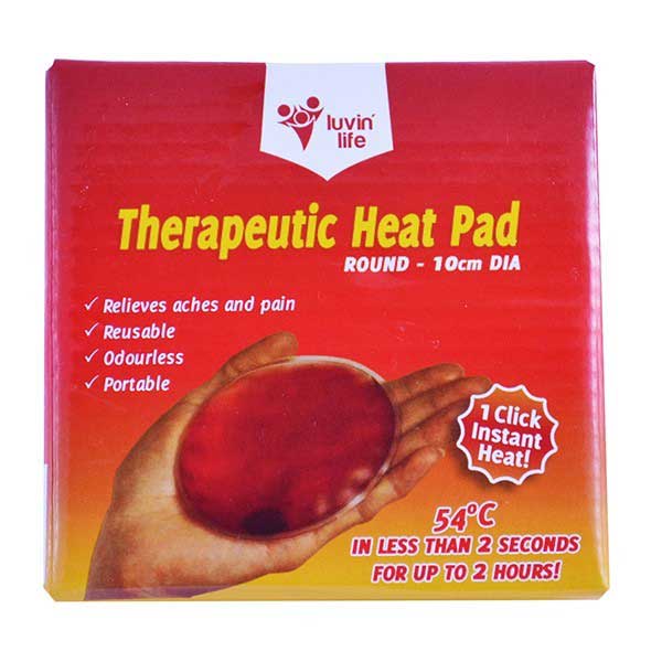 LUVIN LIFE Therapeutic Heat Pad Round - Go Vita Burwood