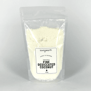LOVING EARTH Coconut Fine Desiccated 250gm - Go Vita Burwood