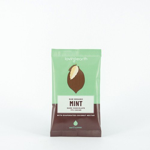 LOVING EARTH Mint Dark Chocolate 30g - Go Vita Burwood