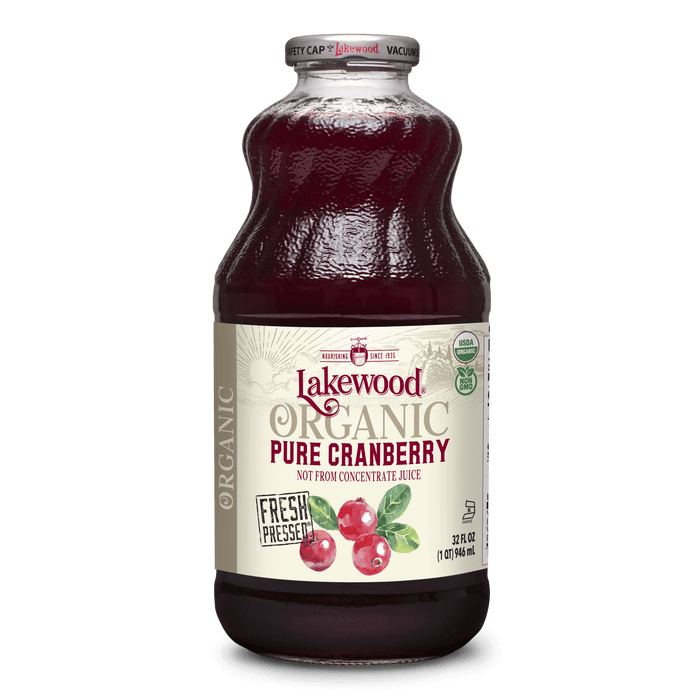 LAKEWOOD Organic Pure Cranberry 946ml - Go Vita Burwood