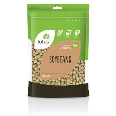 LOTUS Beans Soy Organic 500g - Go Vita Burwood