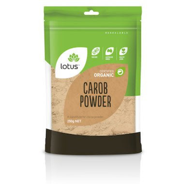 LOTUS Carob Powder Organic 250g - Go Vita Burwood