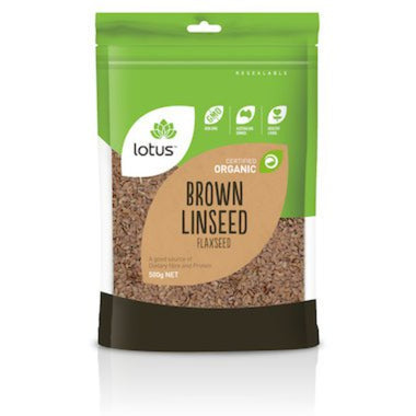 LOTUS Linseed (Flaxseed) Brown Organic 500g - Go Vita Burwood