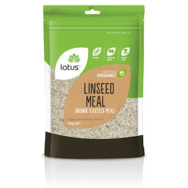 LOTUS Linseed (Flaxseed) Meal Organic 450g - Go Vita Burwood