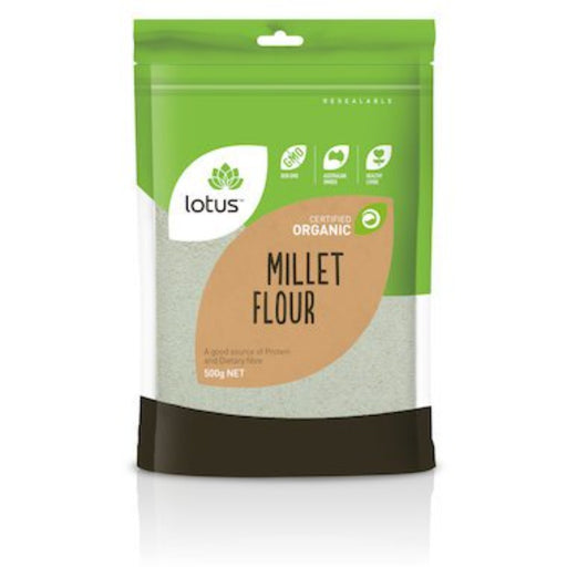 LOTUS Millet Flour Organic 500g - Go Vita Burwood