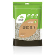 LOTUS Oats Quick Organic 500g - Go Vita Burwood