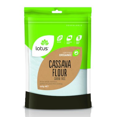 LOTUS Organic Cassava Flour - Grain Free 660g - Go Vita Burwood