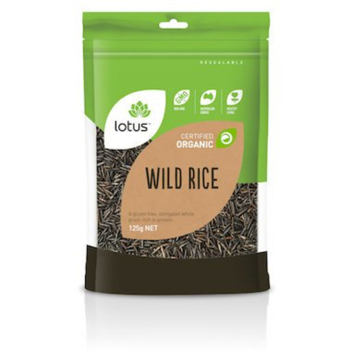 LOTUS Rice Wild Organic 125g - Go Vita Burwood