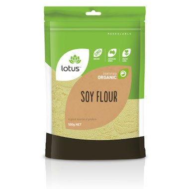 LOTUS Soy Flour Organic 500g - Go Vita Burwood