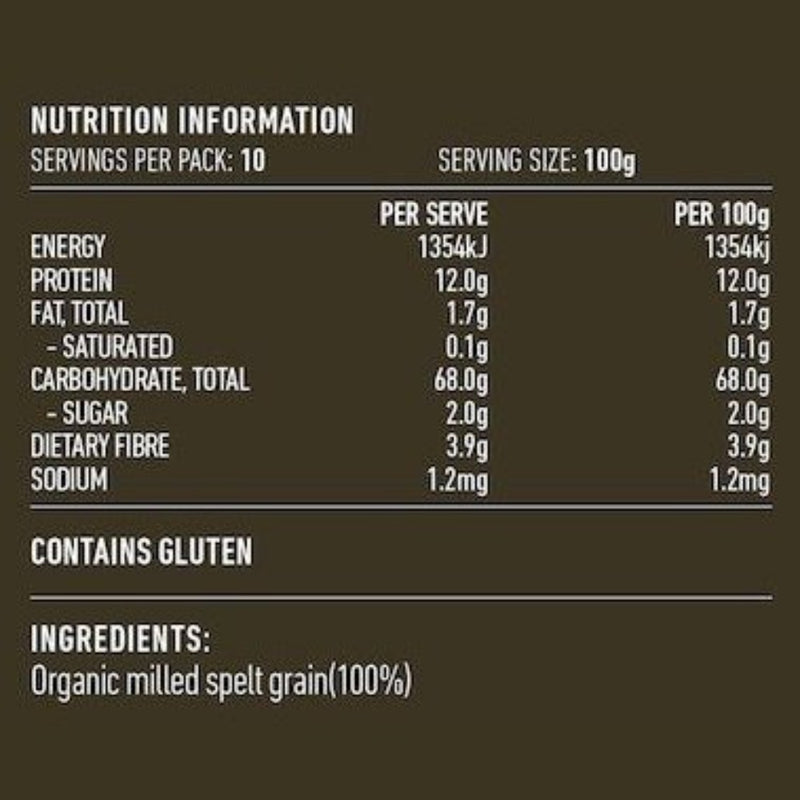 LOTUS Spelt Flour White Organic 1kg - Go Vita Burwood