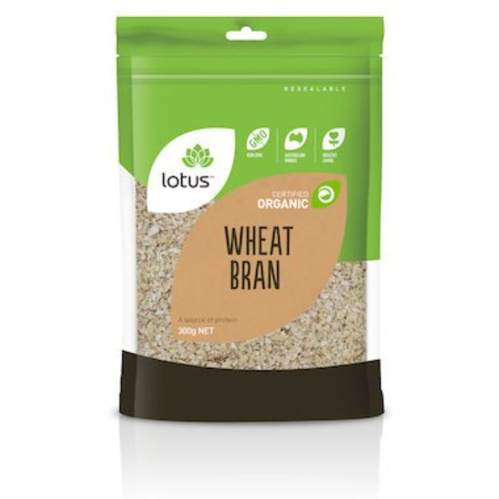 LOTUS Wheat Bran Organic 300g - Go Vita Burwood