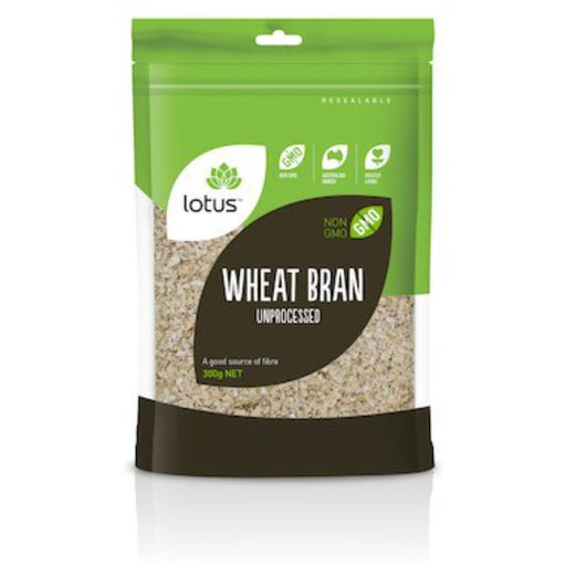 LOTUS Wheat Bran Unprocessed 300g - Go Vita Burwood