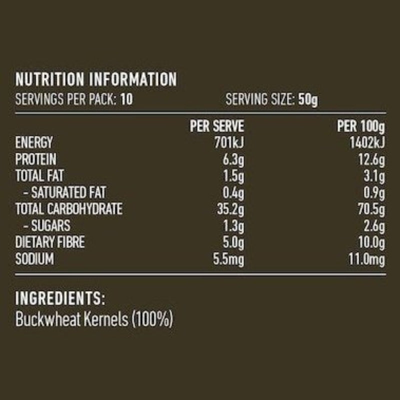 LOTUS Buckwheat Kernels 500g - Go Vita Burwood