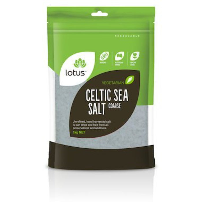 LOTUS Sea Salt Celtic Coarse 1kg - Go Vita Burwood