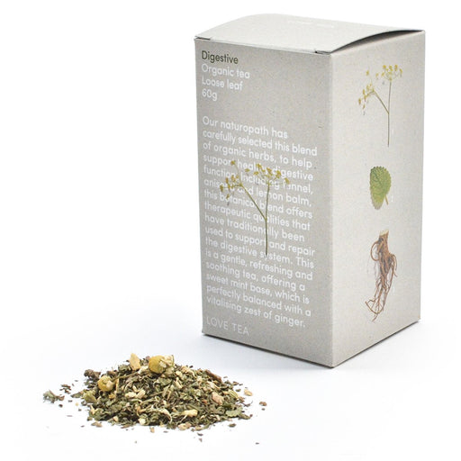 LOVE TEA Organic Digestive Tea Loose Leaf 60g - Go Vita Burwood