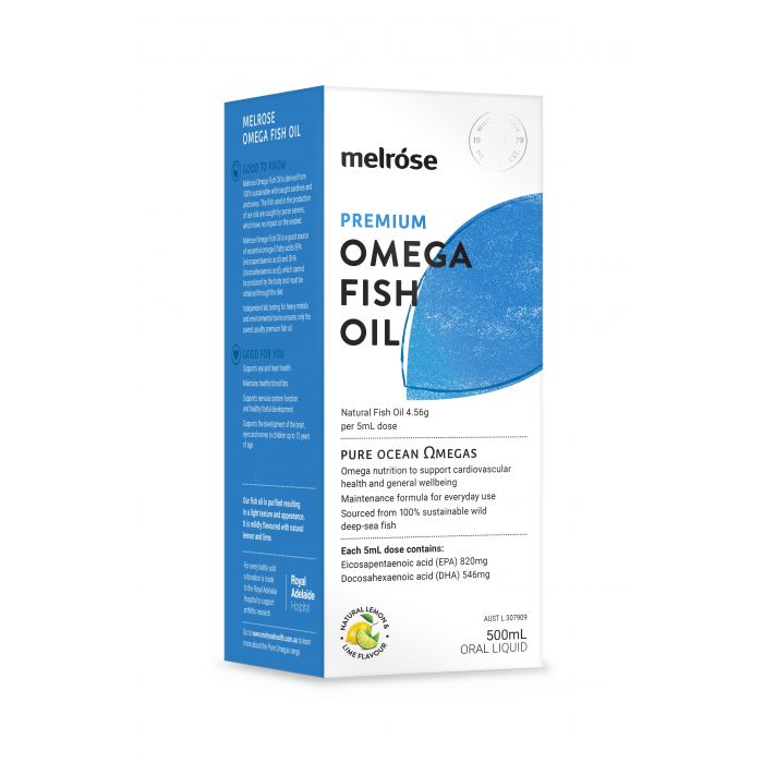 MELROSE Omega Fish Oil 500mL - Go Vita Burwood