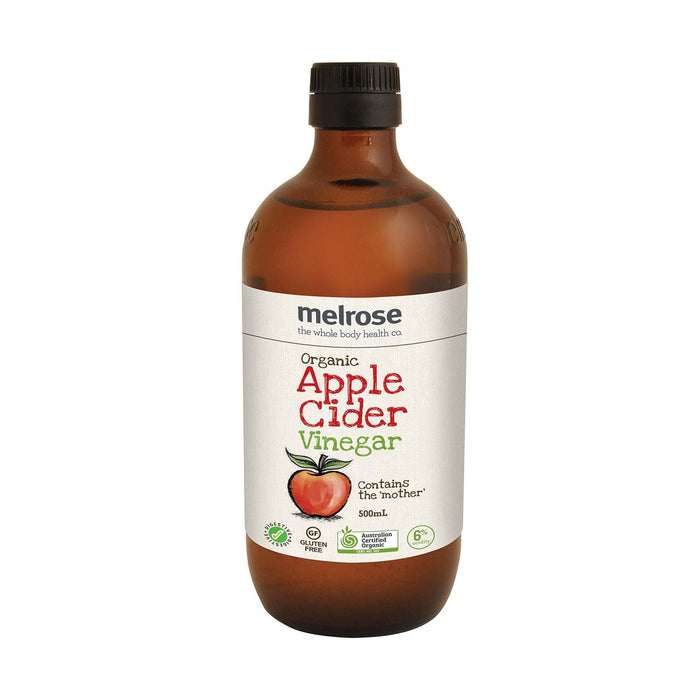 MELROSE Organic Apple Cider Vinegar 500ml - Go Vita Burwood