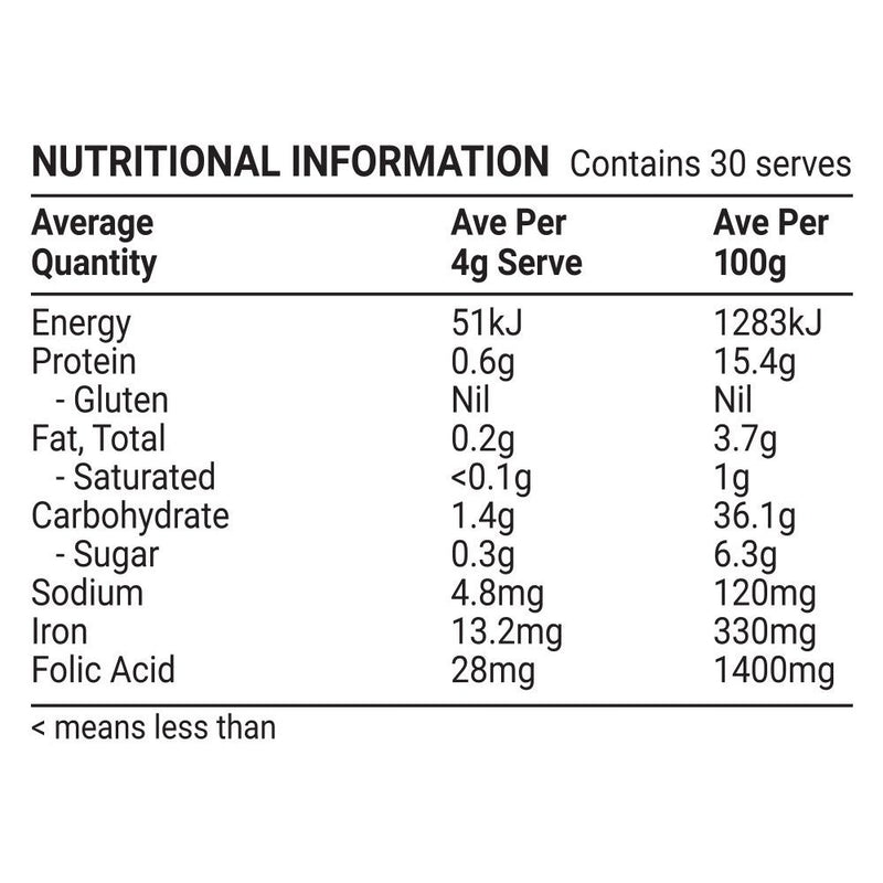MELROSE Organic Essential Greens 120g - Go Vita Burwood