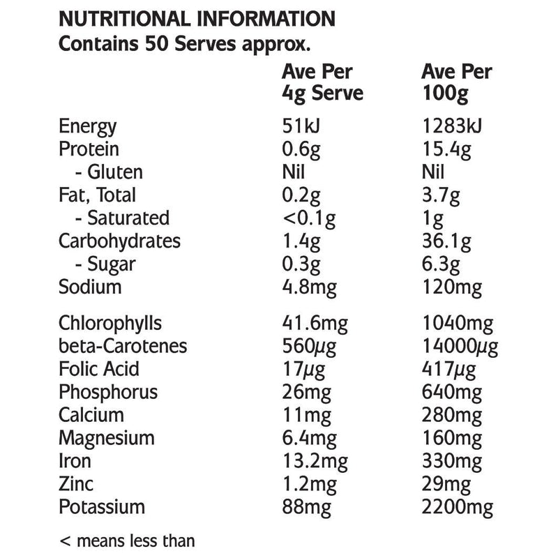 MELROSE Organic Essential Greens 200g - Go Vita Burwood