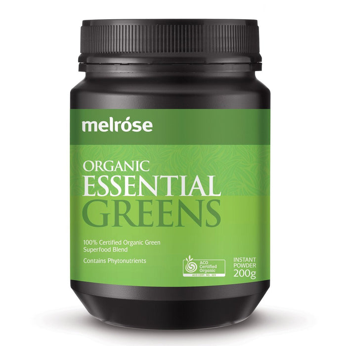 MELROSE Organic Essential Greens 200g - Go Vita Burwood
