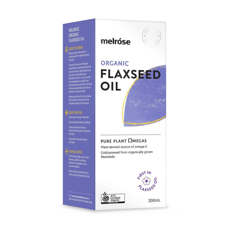 MELROSE Organic Flaxseed Oil - Go Vita Burwood