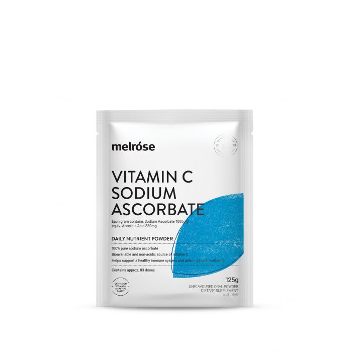 MELROSE Vitamin C Sodium Ascorbate 125g - Go Vita Burwood