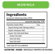 ORGANIC INDIA Tulsi Moringa Tea 25 TB - Go Vita Burwood