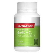 NUTRA LIFE Garlic+ C Horseradish - Go Vita Burwood