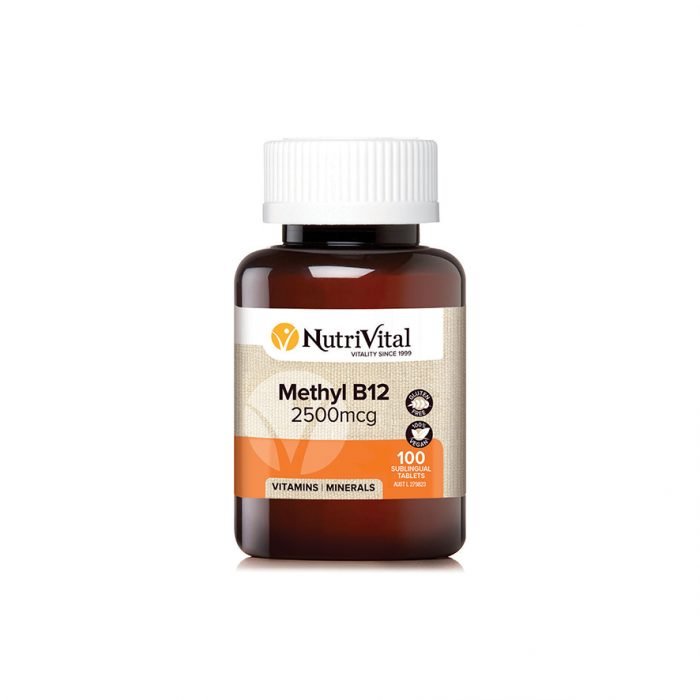 NUTRIVITAL Methyl B12 2500mcg - Go Vita Burwood