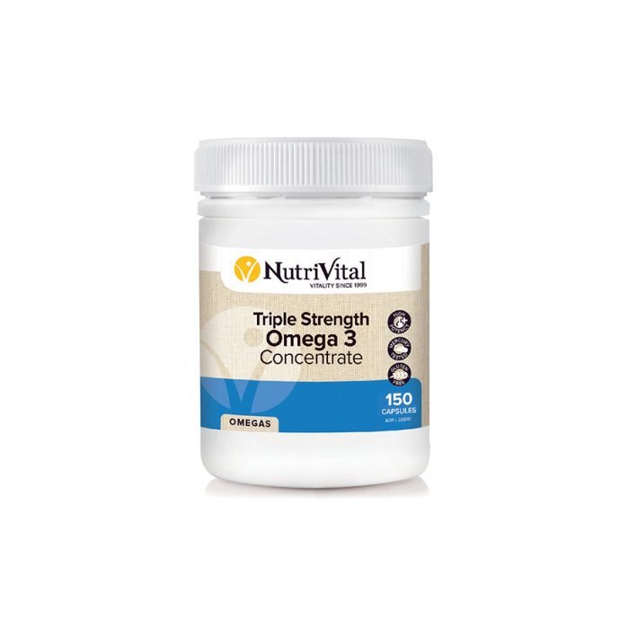 NUTRIVITAL Omega 3 Triple Strength 150 Caps - Go Vita Burwood